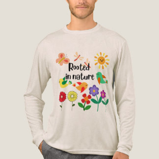 "Rooted in Nature" Öko Inspiriert Grafik Tri-Blend Shirt