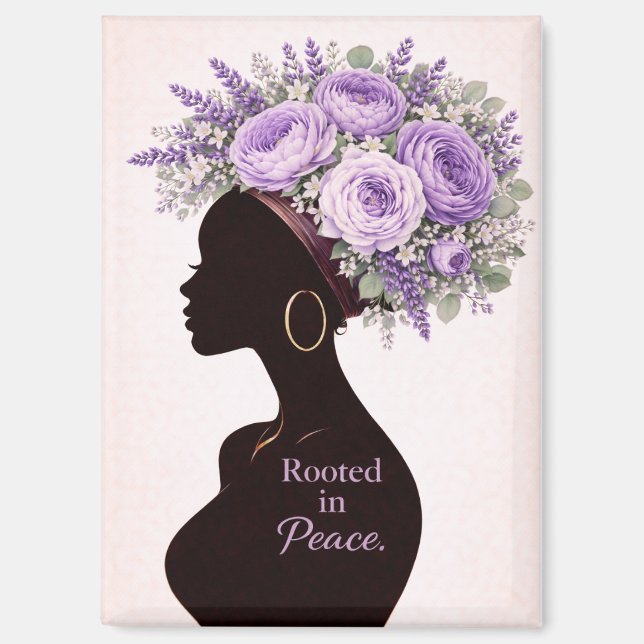 Rooted in Peace Inspirational Magnet  (Recto)