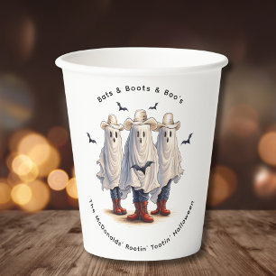 Rootin’ Tootin’ Cowboy Ghosts Western Halloween Pappbecher
