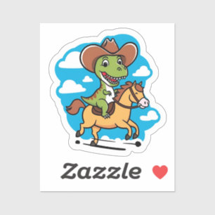 Rootin’ Tootin’ Rex-Aufkleber Aufkleber
