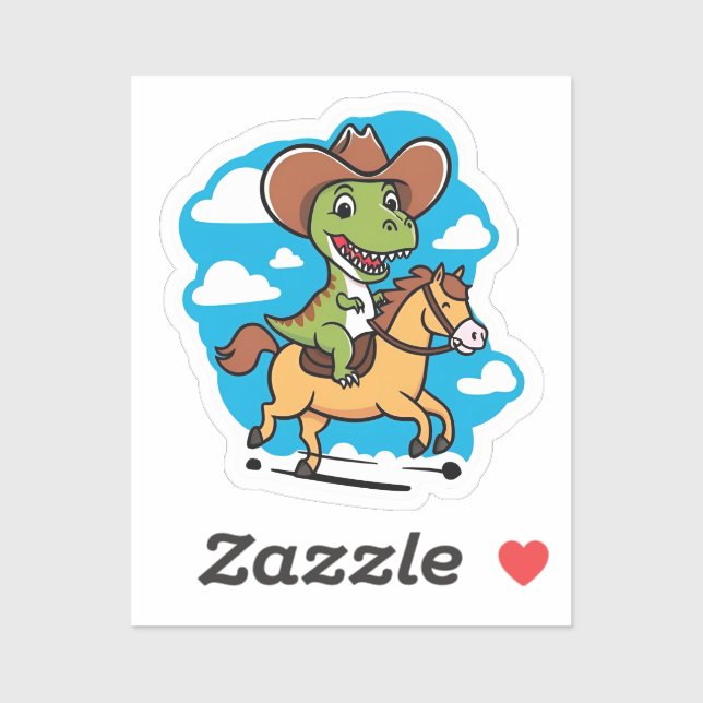 Rootin’ Tootin’ Rex-Aufkleber Aufkleber (Blatt)
