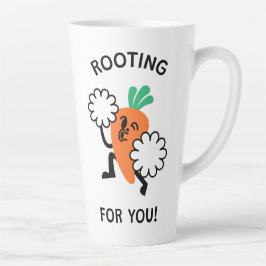 Rooting for you - fröhliche Carrot Latte Tasse