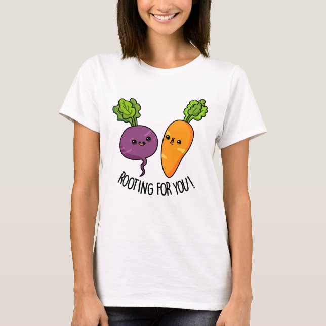 Rooting für dich Funny Veggie Pub T-Shirt (Vorderseite)
