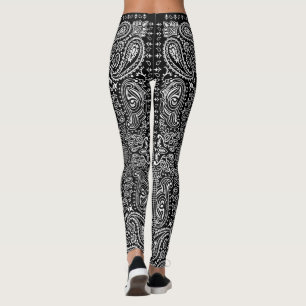 Root'n Toot'n Schwarz-Weiß-Bandana Leggings