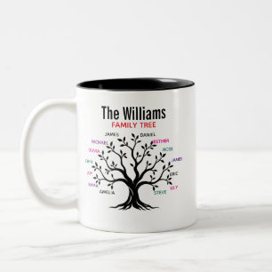 Roots and Branches Rustic Family Tree Tasse