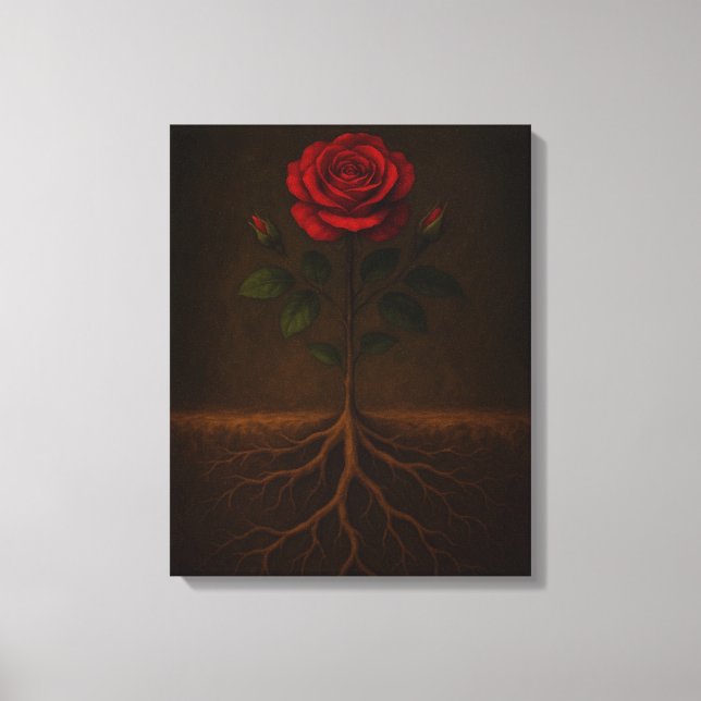 Roots Before Bloom Canvas Print Leinwanddruck (Vorderseite)