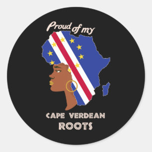 Roots Black History Month Women's Runder Aufkleber