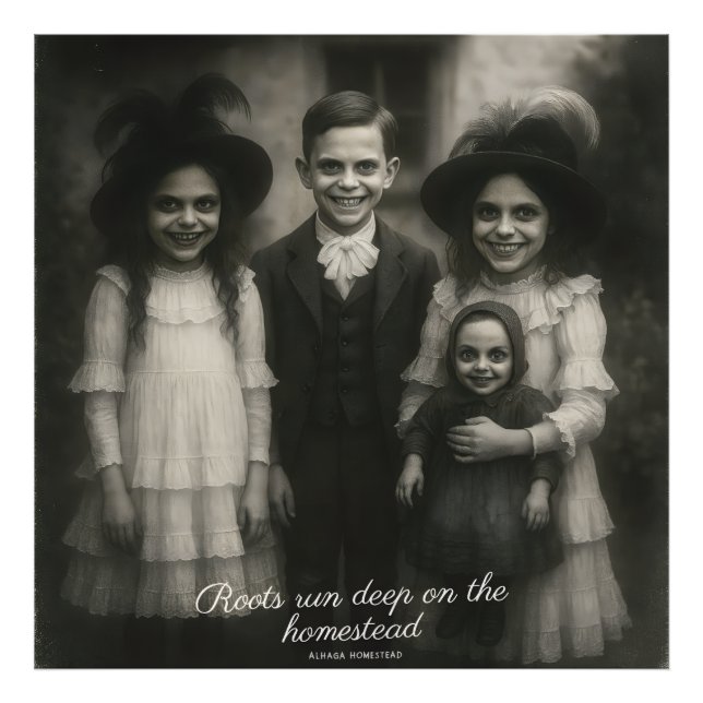 Roots drucken tiefes Foto (Vorne)