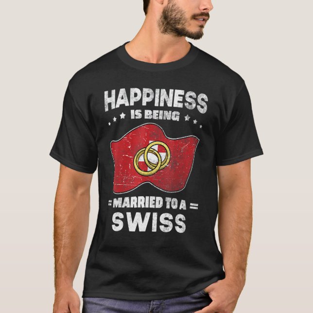 Roots Flag der Schweizerischen Eidgenossenschaft T-Shirt (Vorderseite)