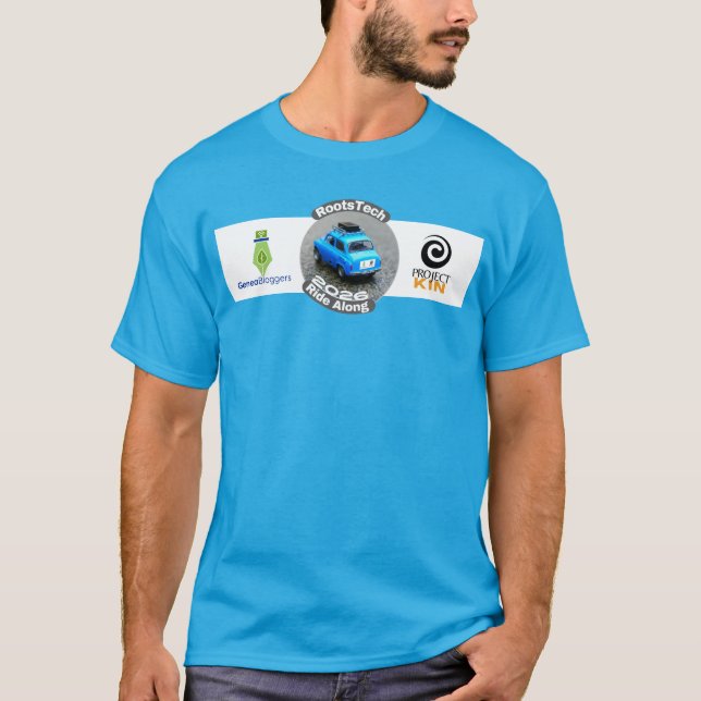 RootsTech Ride Along Partners Tee (Teal Blue) (Vorderseite)