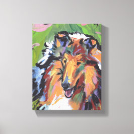 Roough Collie Pop Dog Art sur la galerie Toile env