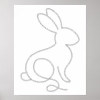 Rope Bunny Rabbit Minimal Modernes Design