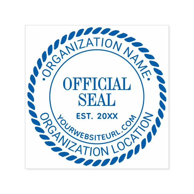 Rope Generic Offiziell Siegel Name Loc URL Est Permastempel (Design)