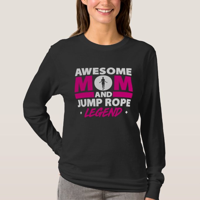 Rope Jumping For Skipping Rope Hopper Jump Rope Fi T-Shirt (Vorderseite)