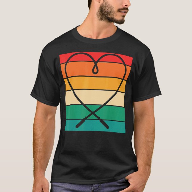 Rope Jumping Jumper Fitness Training Rope Skippi T-Shirt (Vorderseite)