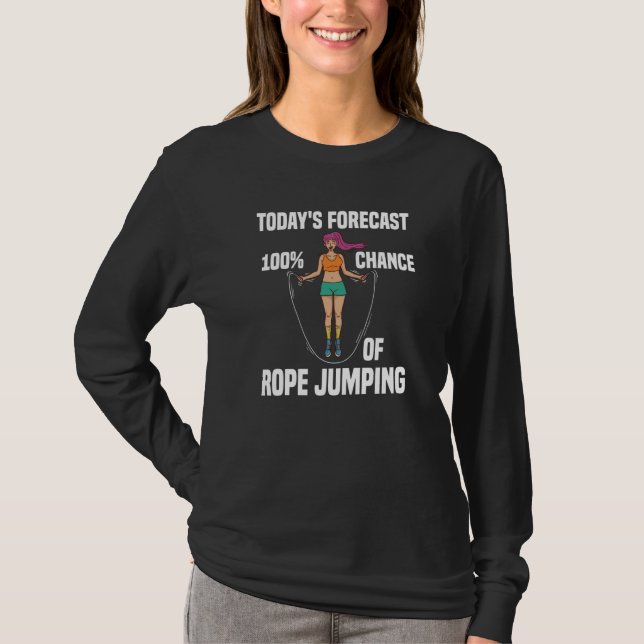 Rope Jumping Skipping Rope Jump Mat Workout Exerci T-Shirt (Vorderseite)