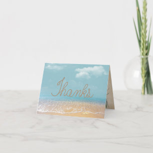 Rope MERCI texte sur la plage