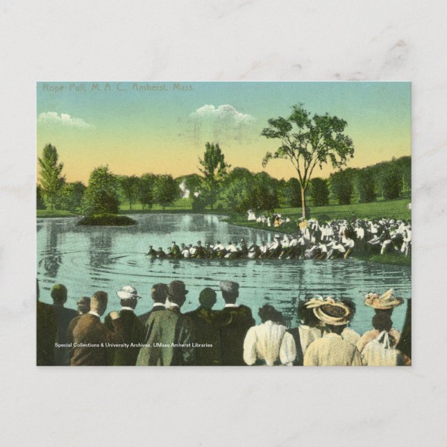 Rope Pull, Campus Pond Postkarte (Vorderseite)