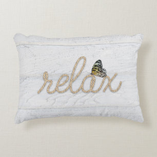 Rope Relax Texte avec Coussin d'accentuation papil