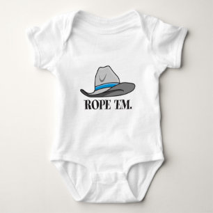 Rope'em Cowboy-Ausrüstung Baby Strampler
