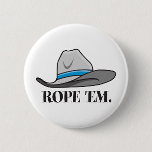 Rope'em Cowboy-Ausrüstung Button