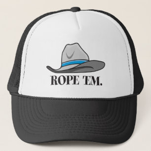 Rope'em Cowboy-Ausrüstung Truckerkappe