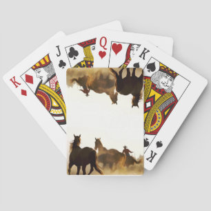 roping Spielkarten des Cowboys