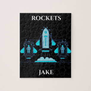 Roquettes puzzle avec nom personnalisé.