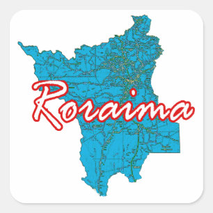 Roraima Quadratischer Aufkleber