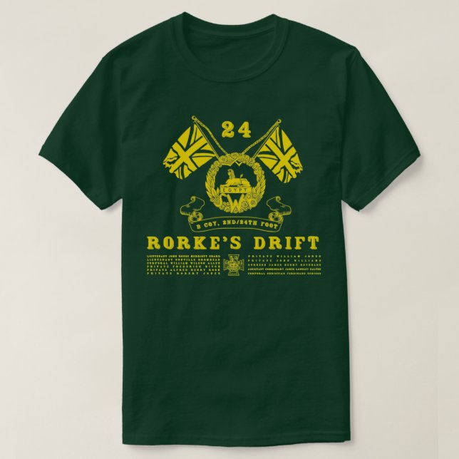 Rorkes Drift Inspirred by Zulu 1 T-Shirt (Design vorne)