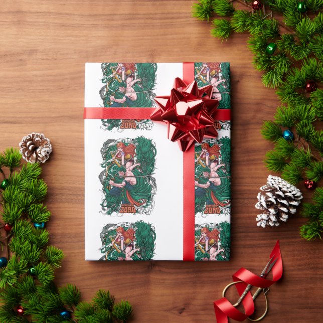 Roronoa Zorro One Piece Geschenkpapier (Feiertagsgeschenk)