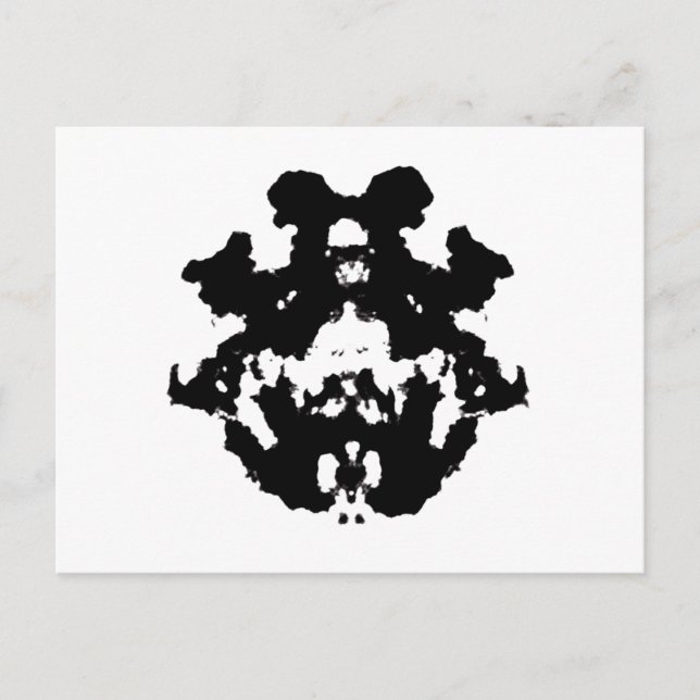 Rorschach inkblot4 postkarte (Vorderseite)