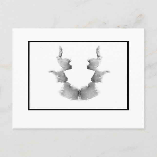 Rorschach Inkblot 7,0 Postkarte (Vorderseite)