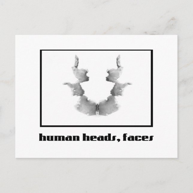 Rorschach Inkblot 7 Postkarte (Vorderseite)