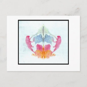 Rorschach Inkblot 8,0 Postkarte