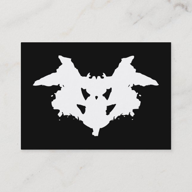 Rorschach Inkblot Business Card Visitenkarte (Rückseite)