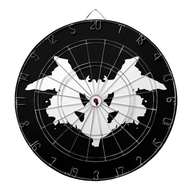Rorschach Inkblot Dartscheibe (vorne)