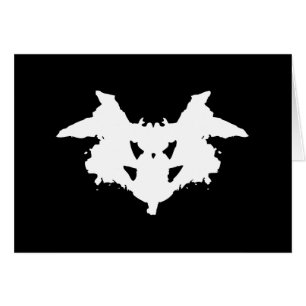 Rorschach Inkblot Grußkarte