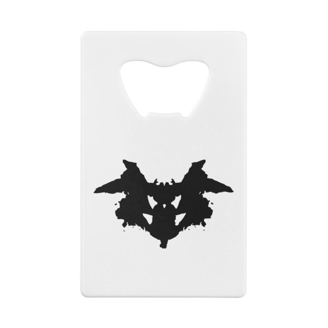 Rorschach Inkblot Kreditkartenflaschenöffner (Rückseite)
