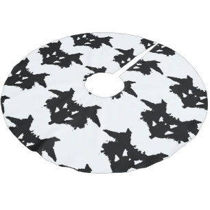 Rorschach Inkblot Polyester Weihnachtsbaumdecke