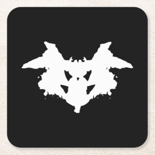 Rorschach Inkblot Rechteckiger Pappuntersetzer