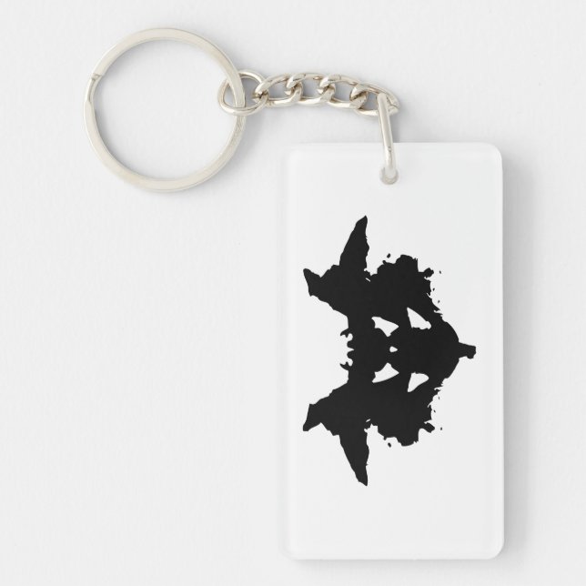 Rorschach Inkblot Schlüsselanhänger (Vorderseite)