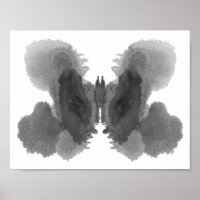 Rorschach Inkblot Test Fun Art Print