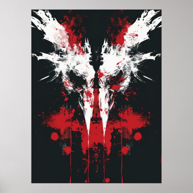 Rorschach Inkblot Testplakat Poster (Vorne)