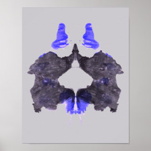 Rorschach Inkblot Testspass Kunst Poster