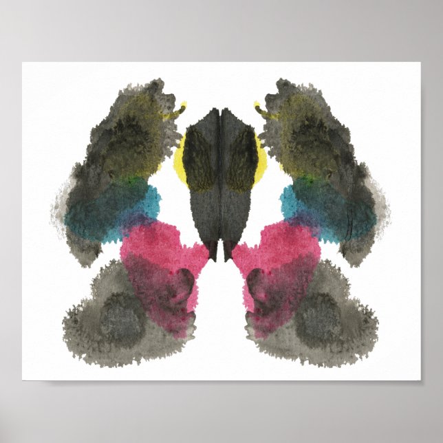Rorschach Inkblot Testspass Kunst Poster (Vorne)