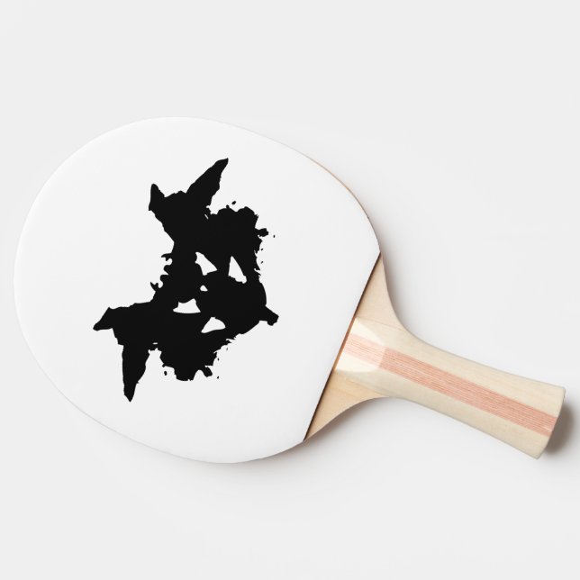 Rorschach Inkblot Tischtennis Schläger (Seitenansicht)