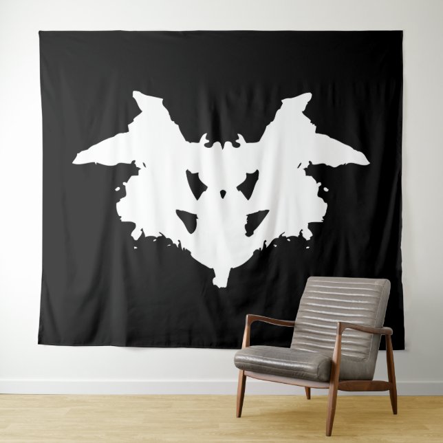 Rorschach Inkblot Wandteppich (Beispiel (Horizontal))