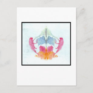 Rorschach Klecks 8.0 Postkarte