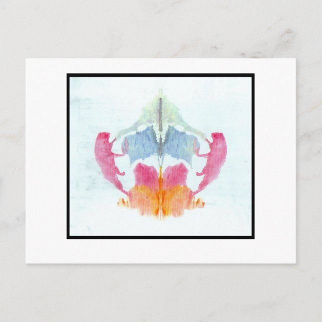 Rorschach Klecks 8.0 Postkarte (Vorderseite)